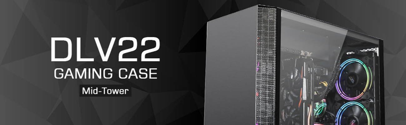 darkFlash V22 Black Mid Tower Computer Case